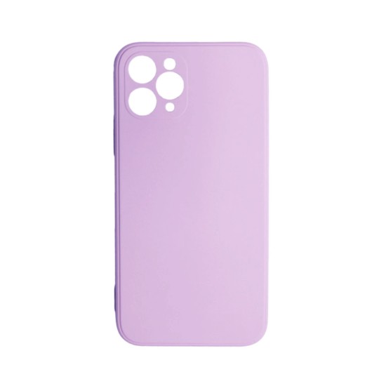 Soft Silicone Case with Camera Shield for Apple iPhone 12 Pro Max Purple